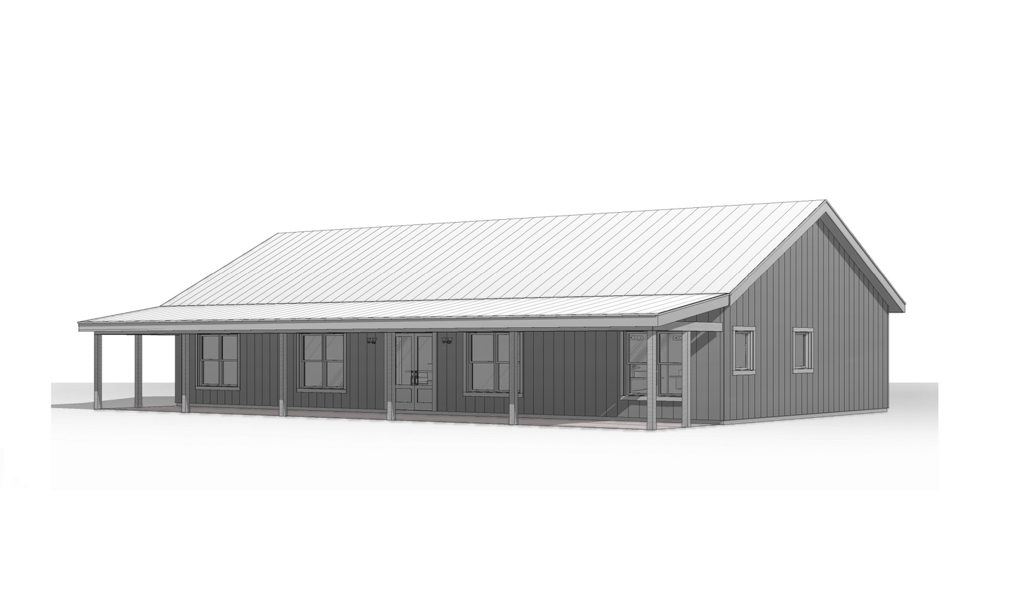 BCO-40154 Layla Barndominium House Plan