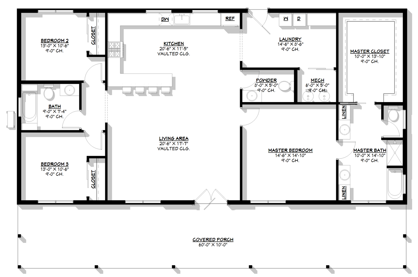 BCO-40154 Layla Barndominium House Plan