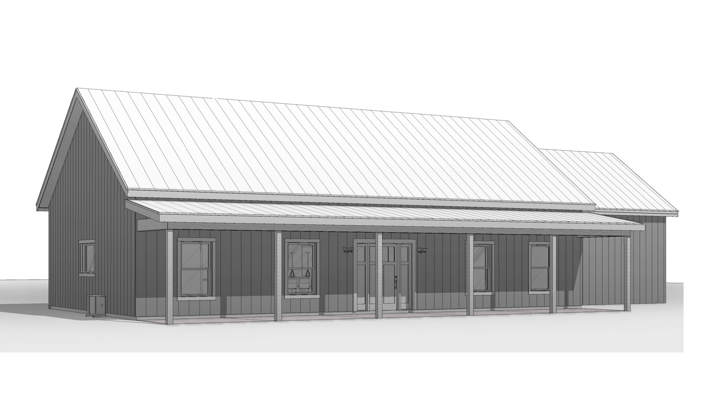 BCO-40156-G Gracie Barndominium House Plan