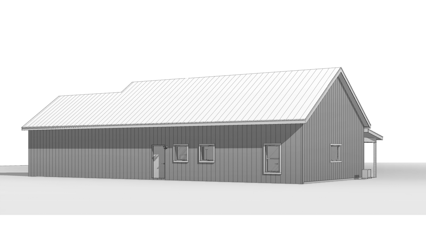BCO-40156-G Gracie Barndominium House Plan