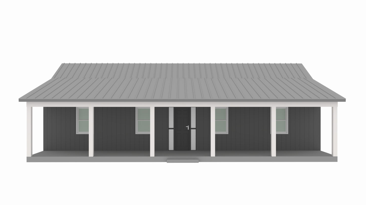 BCO-40156-M McQueen Barndominium House Plan