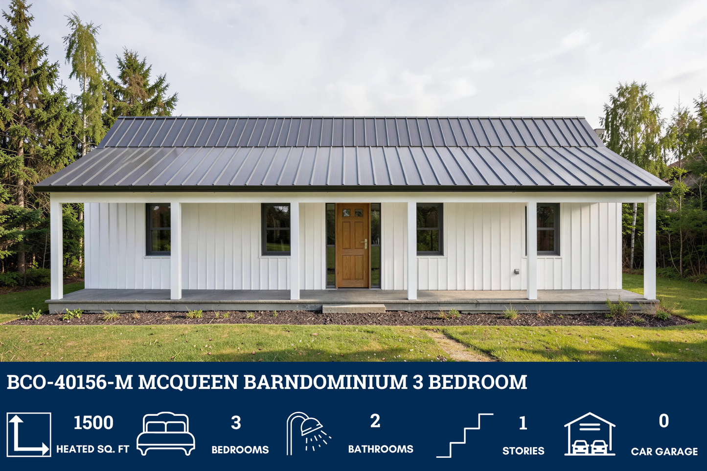 BCO-40156-M McQueen Barndominium House Plan
