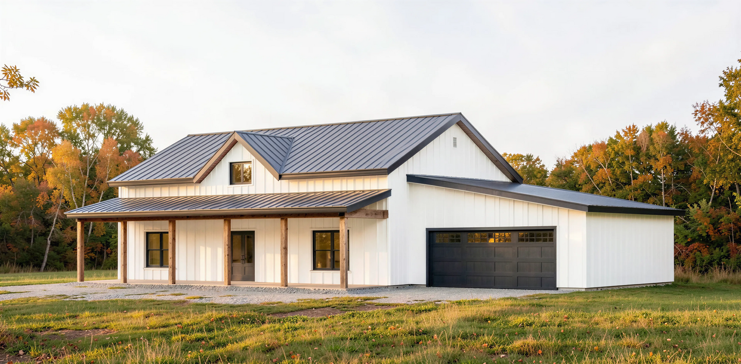 BCO-40157-H Hogan Barndominium House Plan
