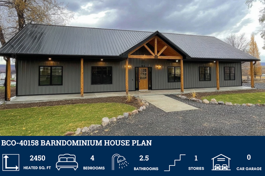 BCO-40158 Barndominium House Plan