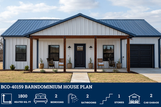 BCO-40159 Barndominium House Plan