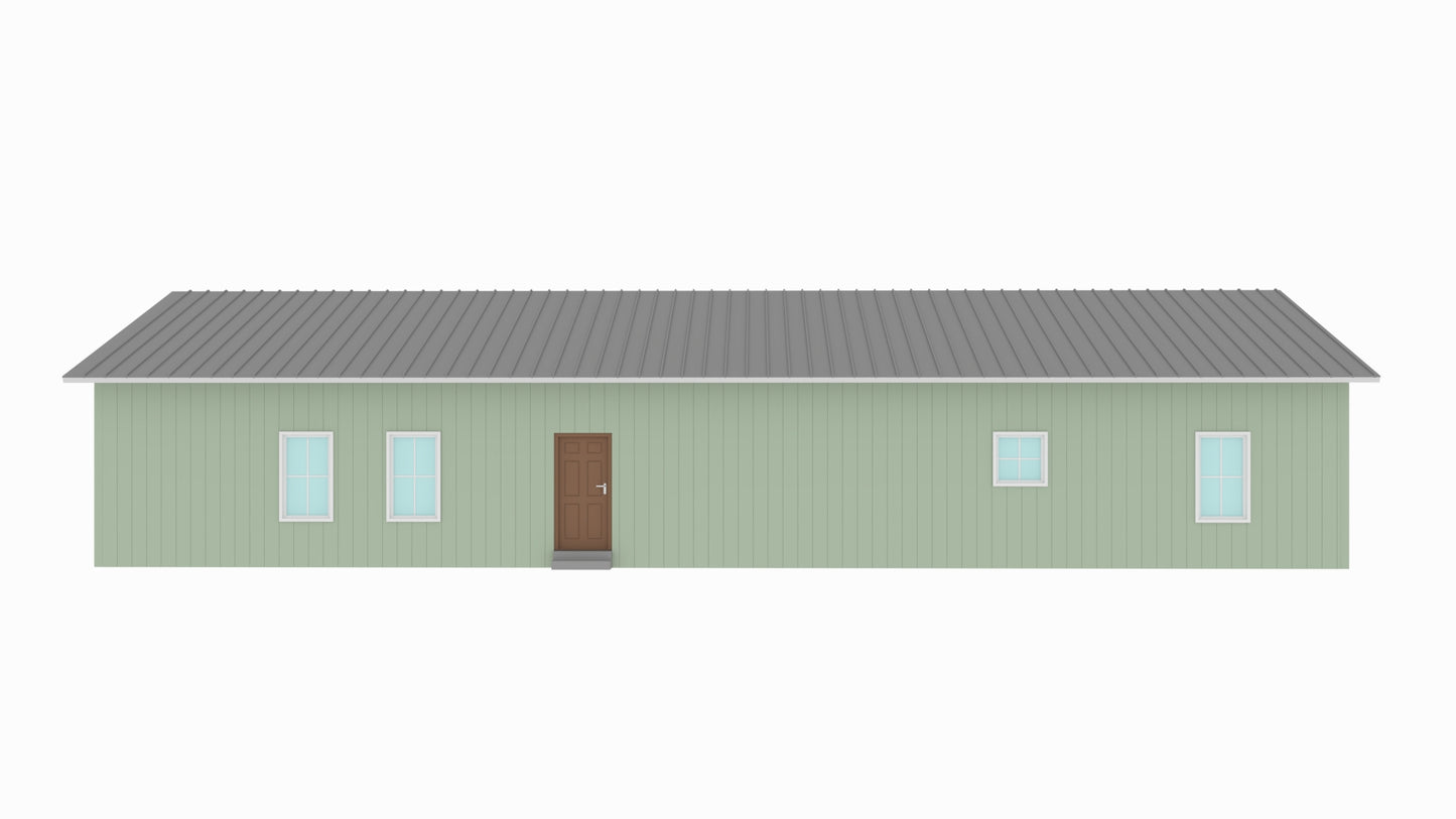 BCO-40161-L Levant Barndominium House Plan