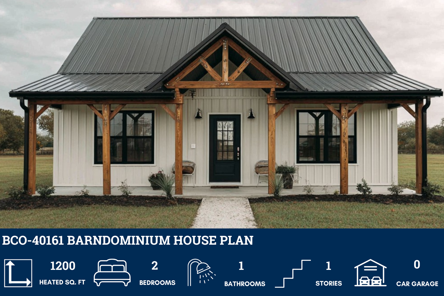 BCO-40161 Barndominium House Plan