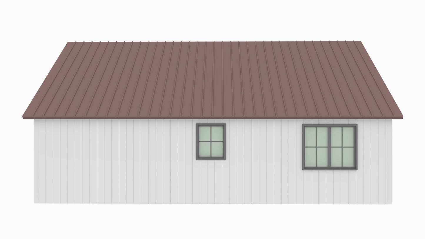 BCO-40161 Curly Barndominium House Plan