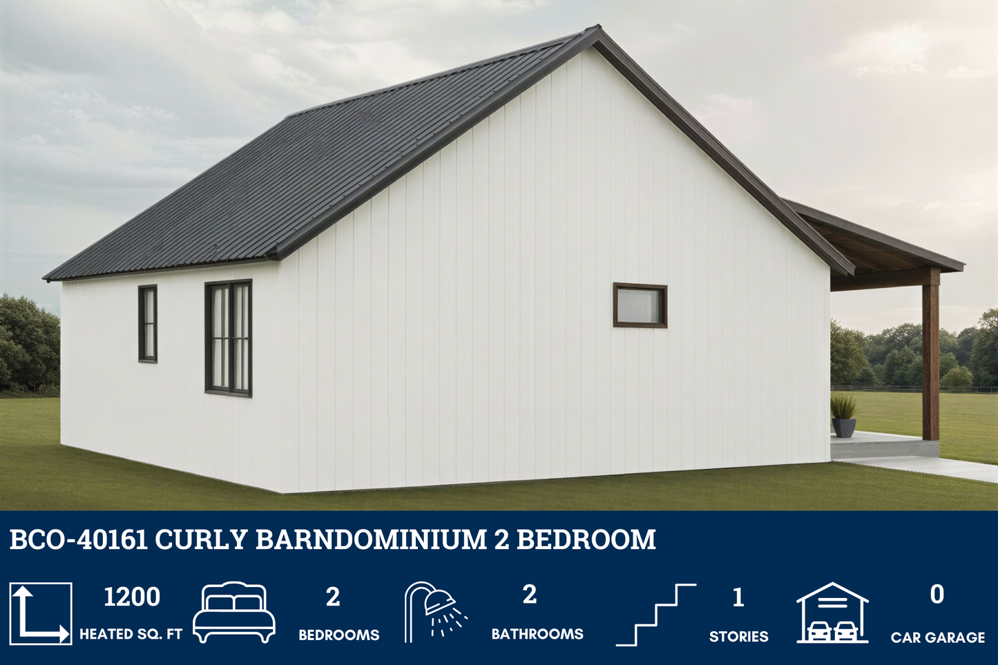 BCO-40161 Curly Barndominium House Plan