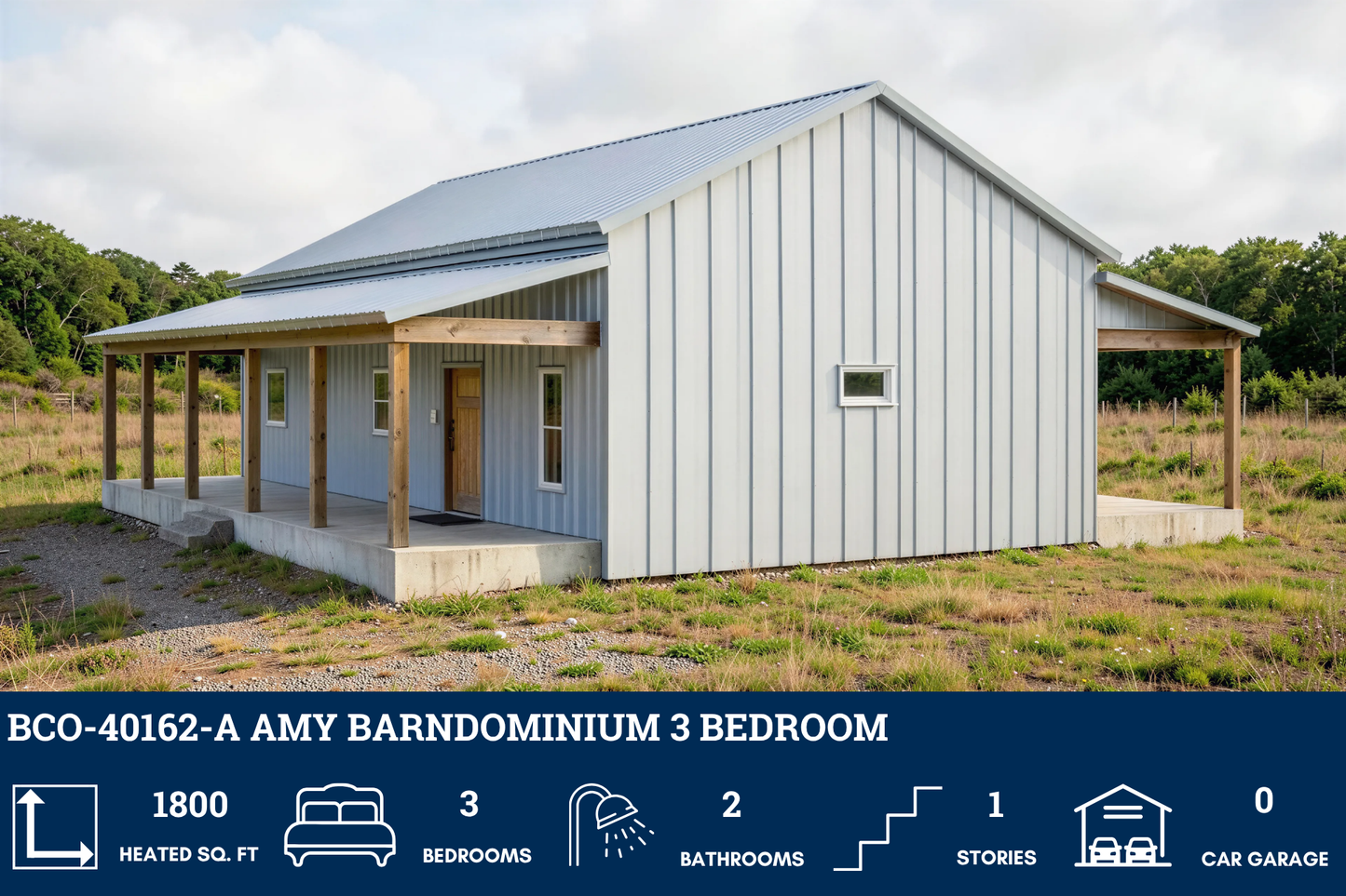 BCO-40162-A Amy Barndominium House Plan