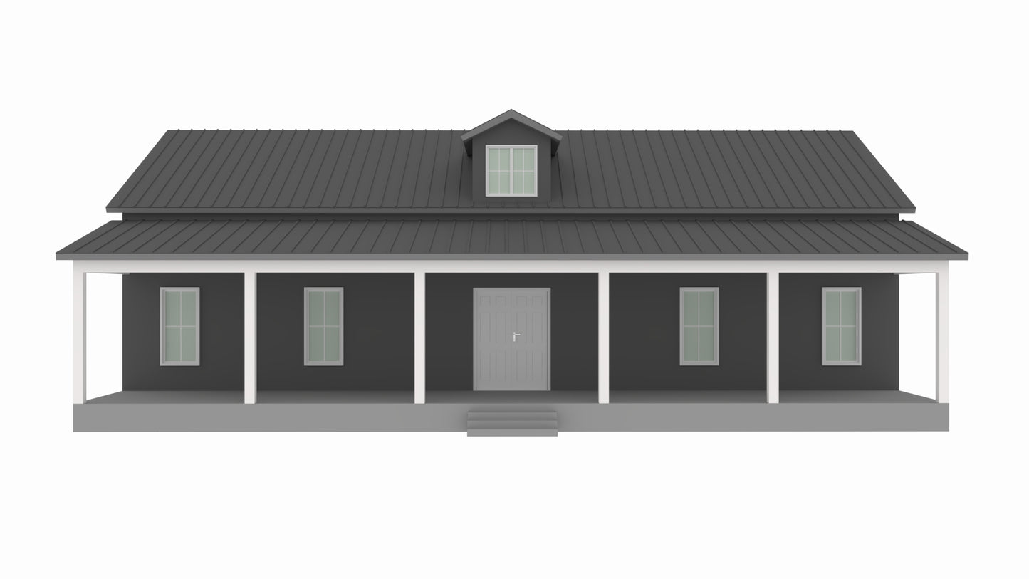 BCO-40162-A Amy Barndominium House Plan