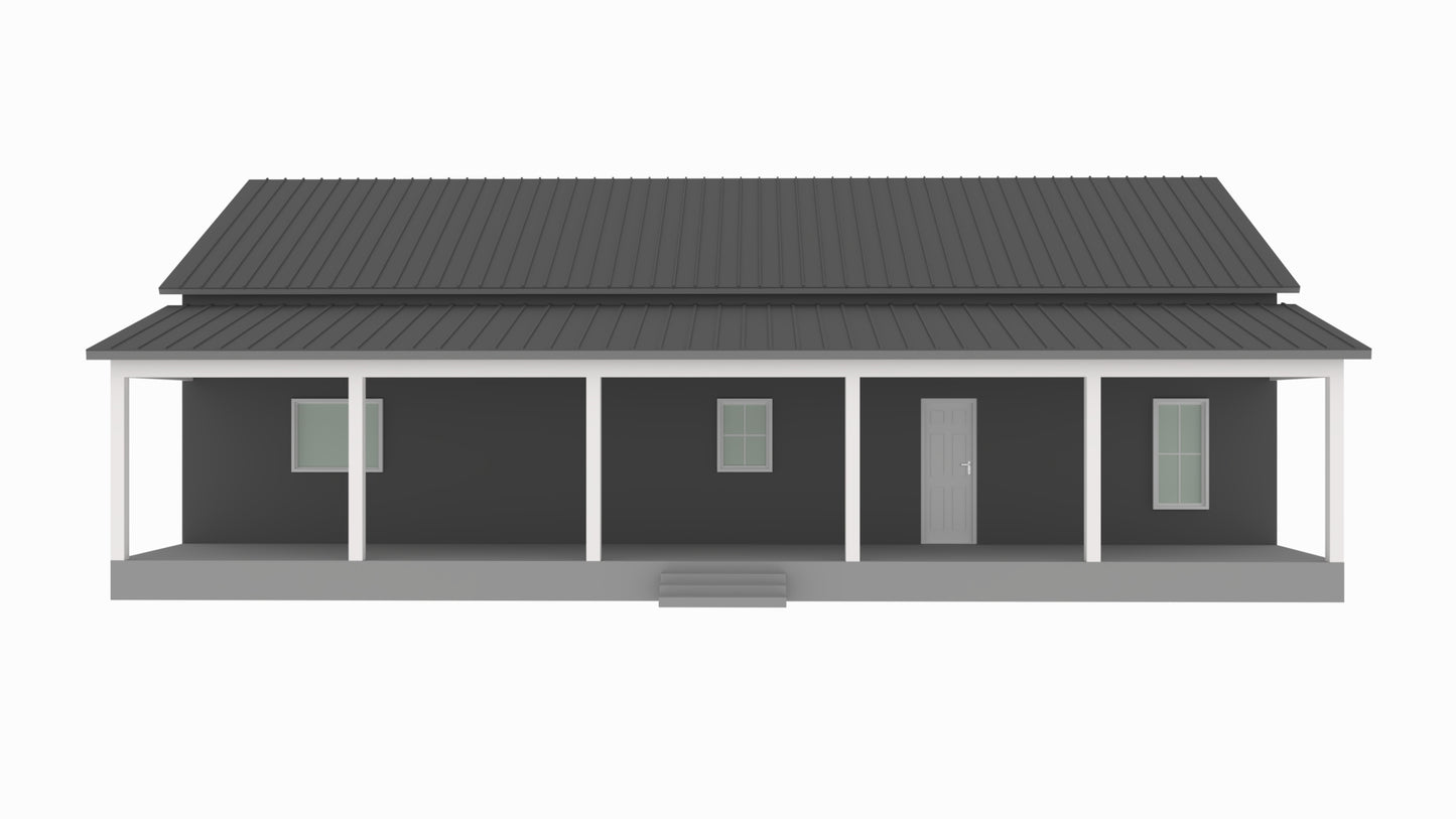 BCO-40162-A Amy Barndominium House Plan