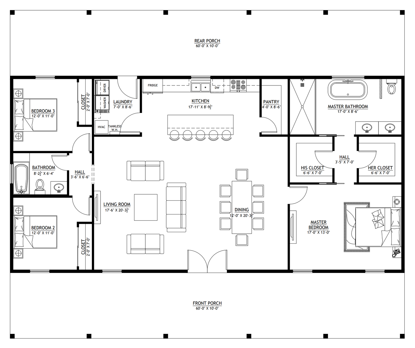 BCO-40162-A Amy Barndominium House Plan