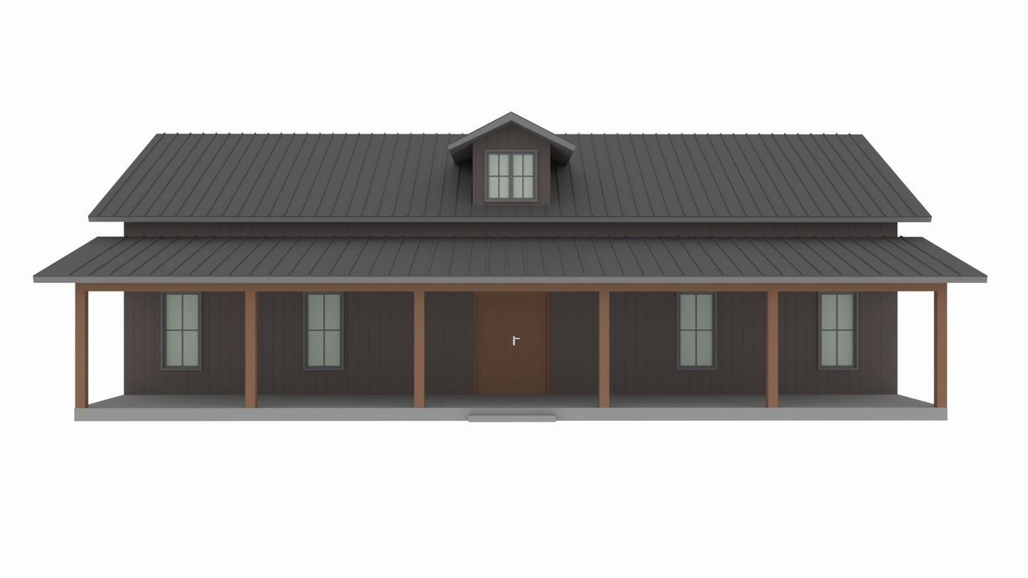 BCO-40162 Marsha Barndominium House Plan