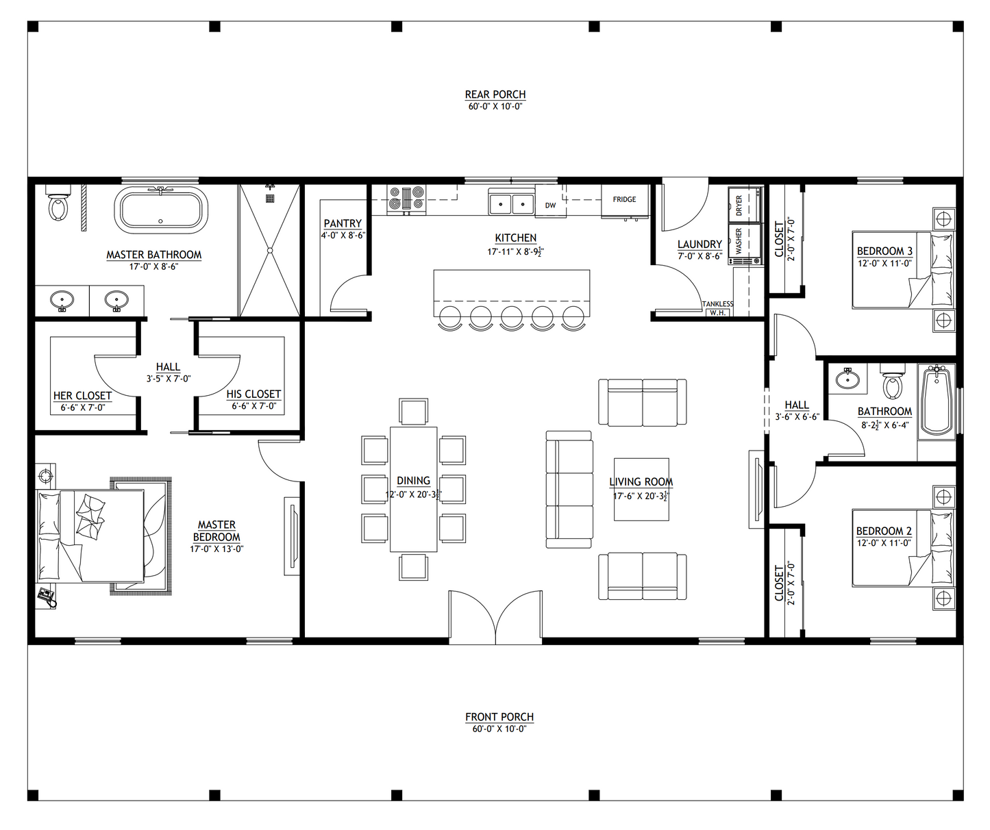 BCO-40162 Marsha Barndominium House Plan