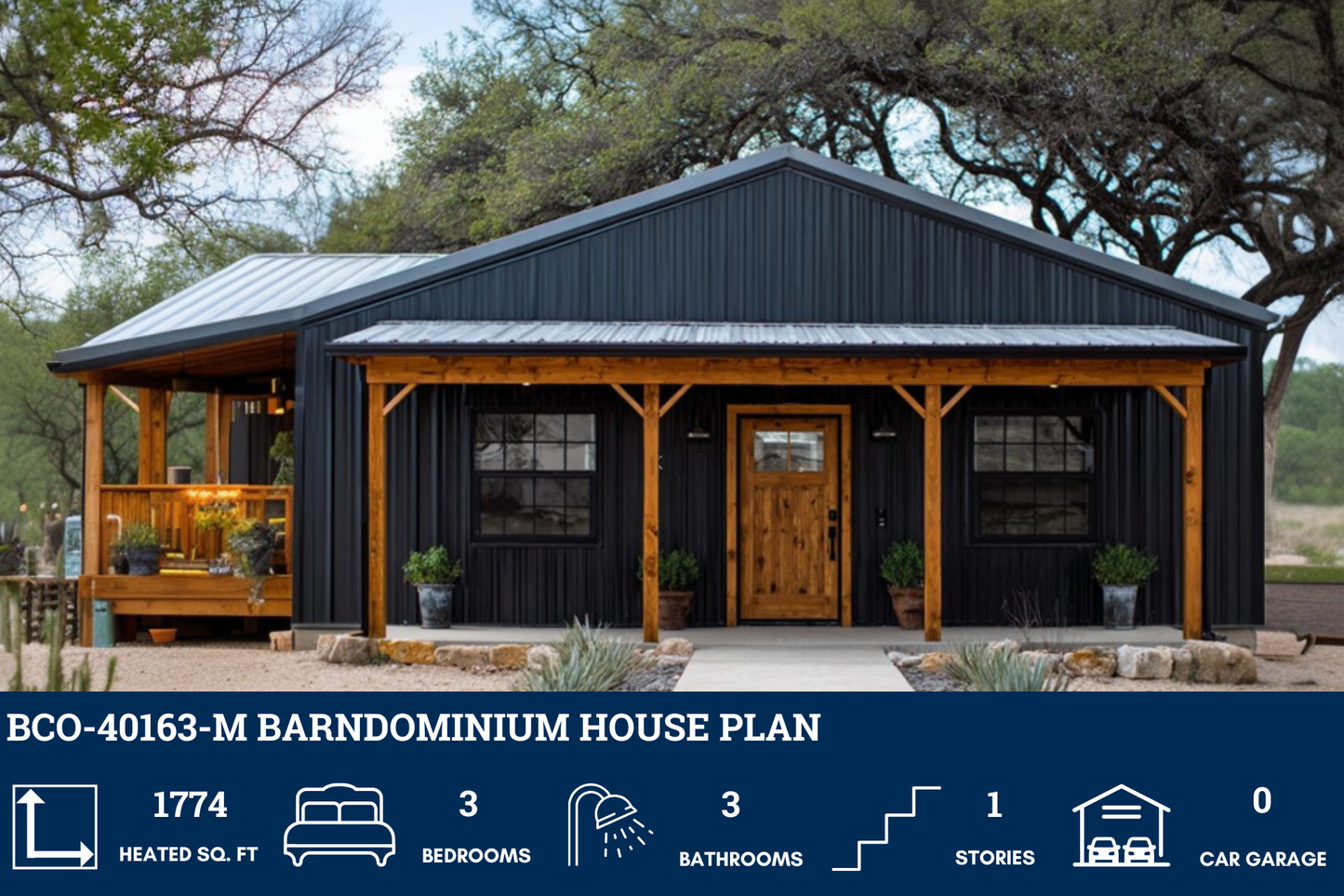 BCO-40163-M Barndominium House Plan