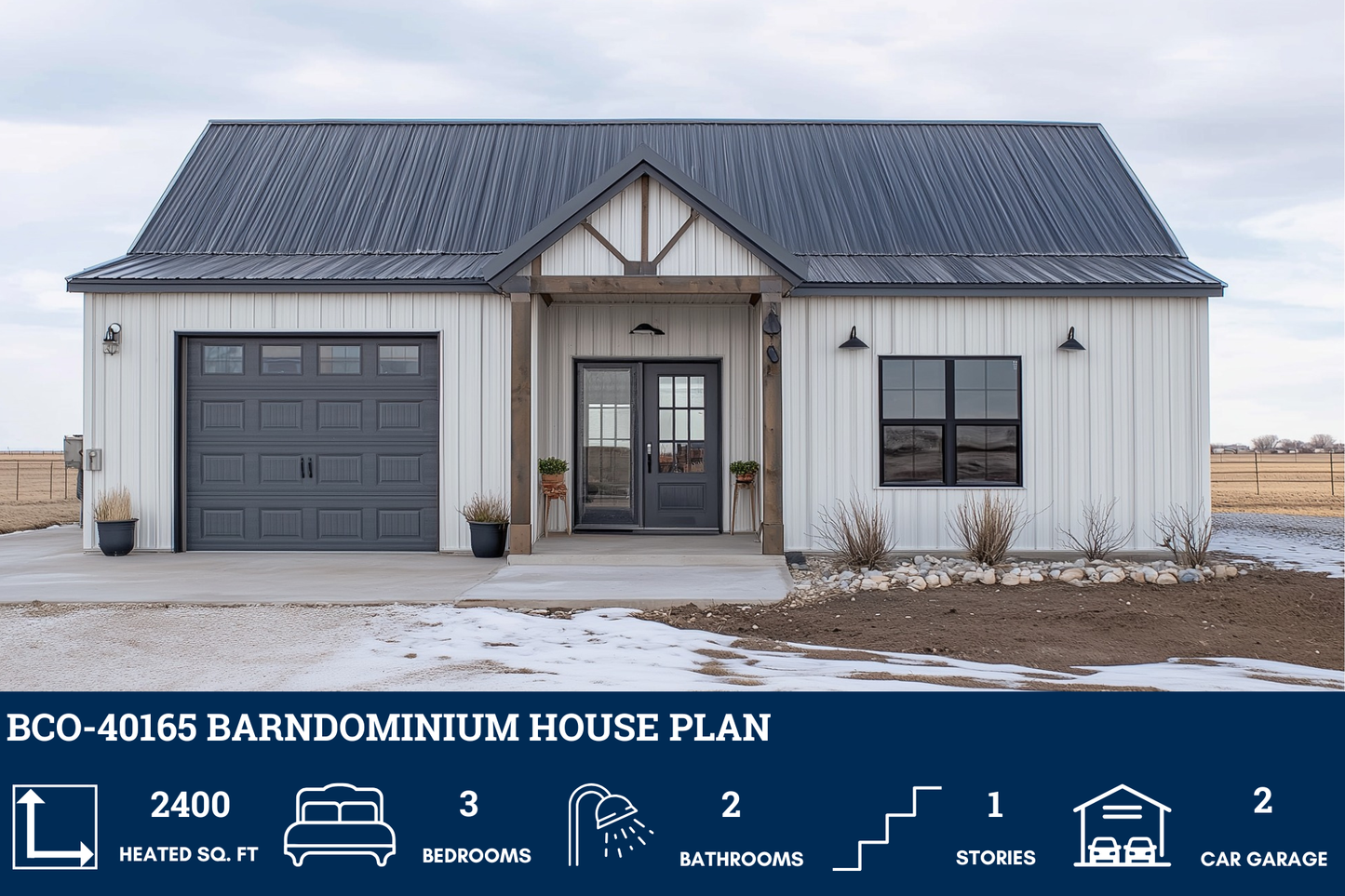 BCO-40165 Barndominium House Plan