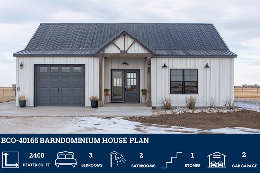 BCO-40165 Barndominium House Plan