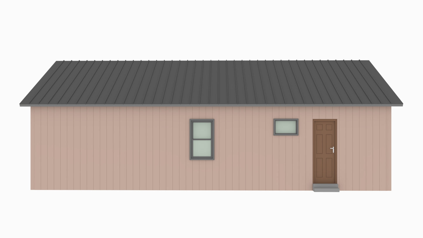 BCO-40168-B Brookmeadow Barndominium House Plan