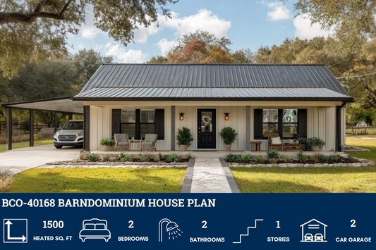 BCO-40168 Barndominium House Plan