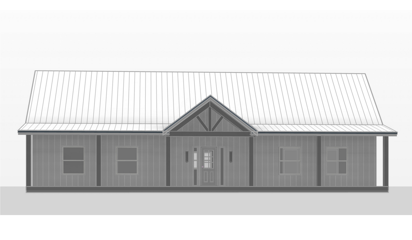 BCO-40170 Cynthia Barndominium House Plan