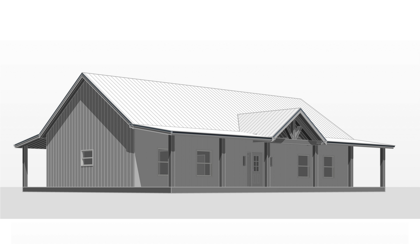 BCO-40170 Cynthia Barndominium House Plan