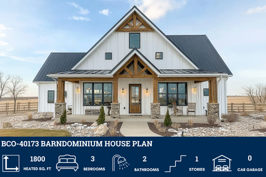 BCO-40173 Barndominium House Plan