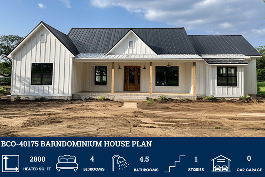 BCO-40175 Barndominium House Plan