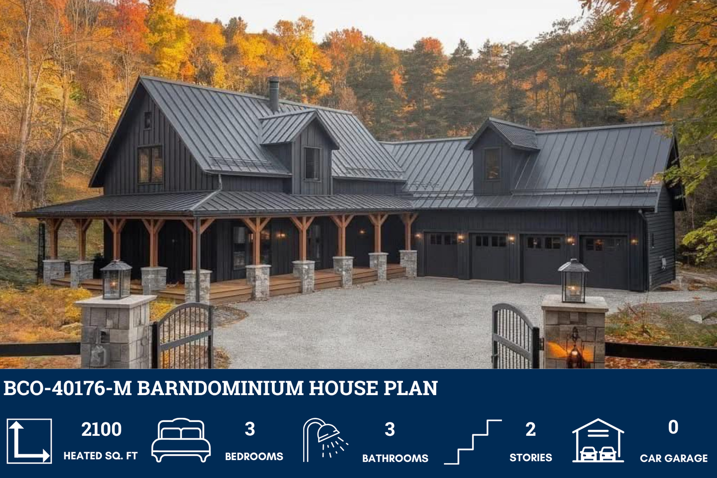 BCO-40176-M Barndominium House Plan