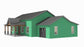 BCO-40183-B Benjie Barndominium House Plan