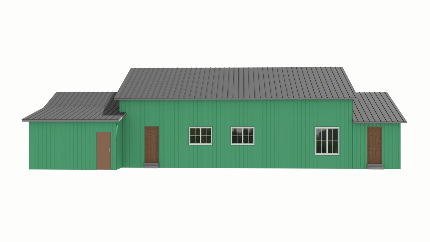 BCO-40183-B Benjie Barndominium House Plan