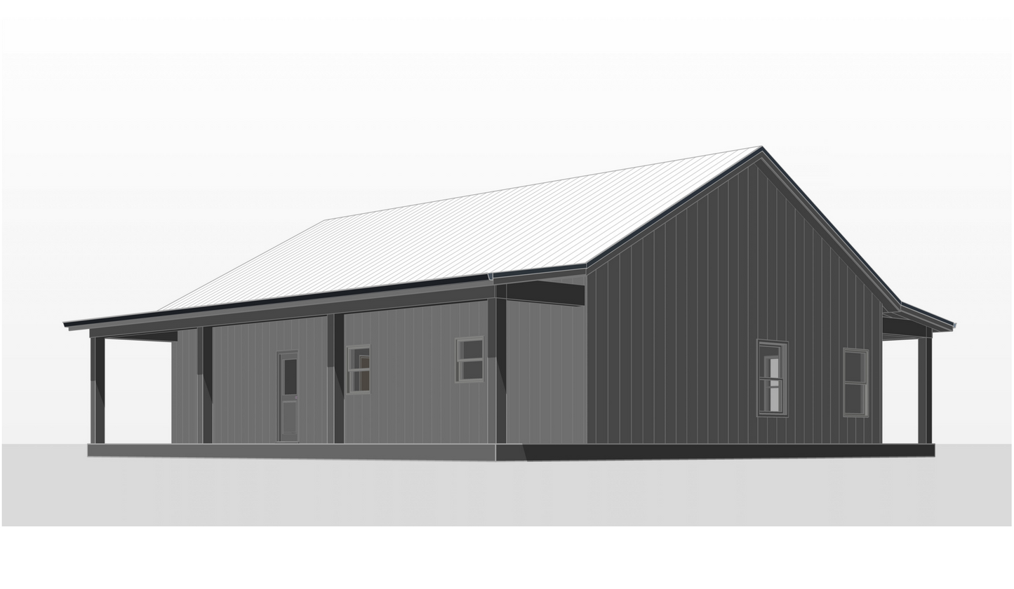 BCO-40184 Sonya Barndominium House Plan