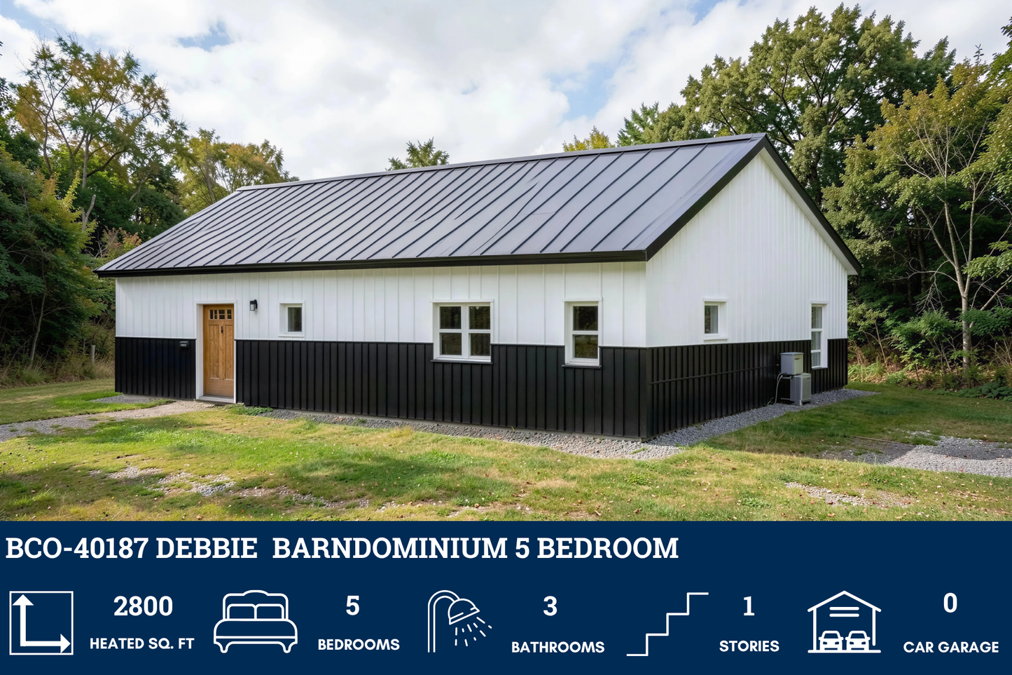 BCO-40187 Debbie Barndominium House Plan