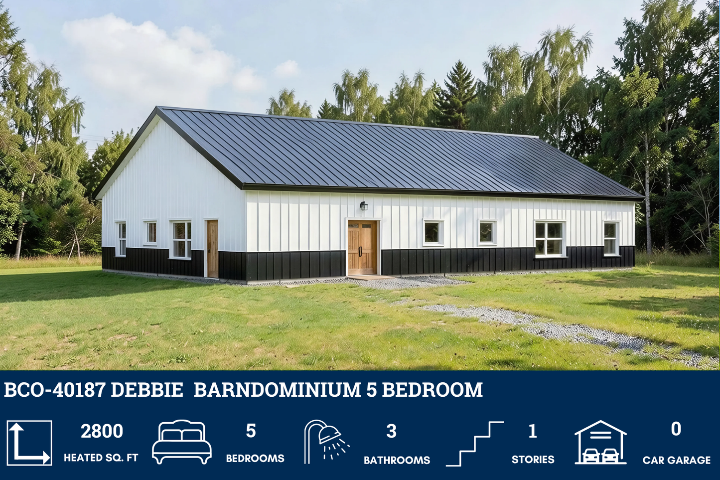 BCO-40187 Debbie Barndominium House Plan