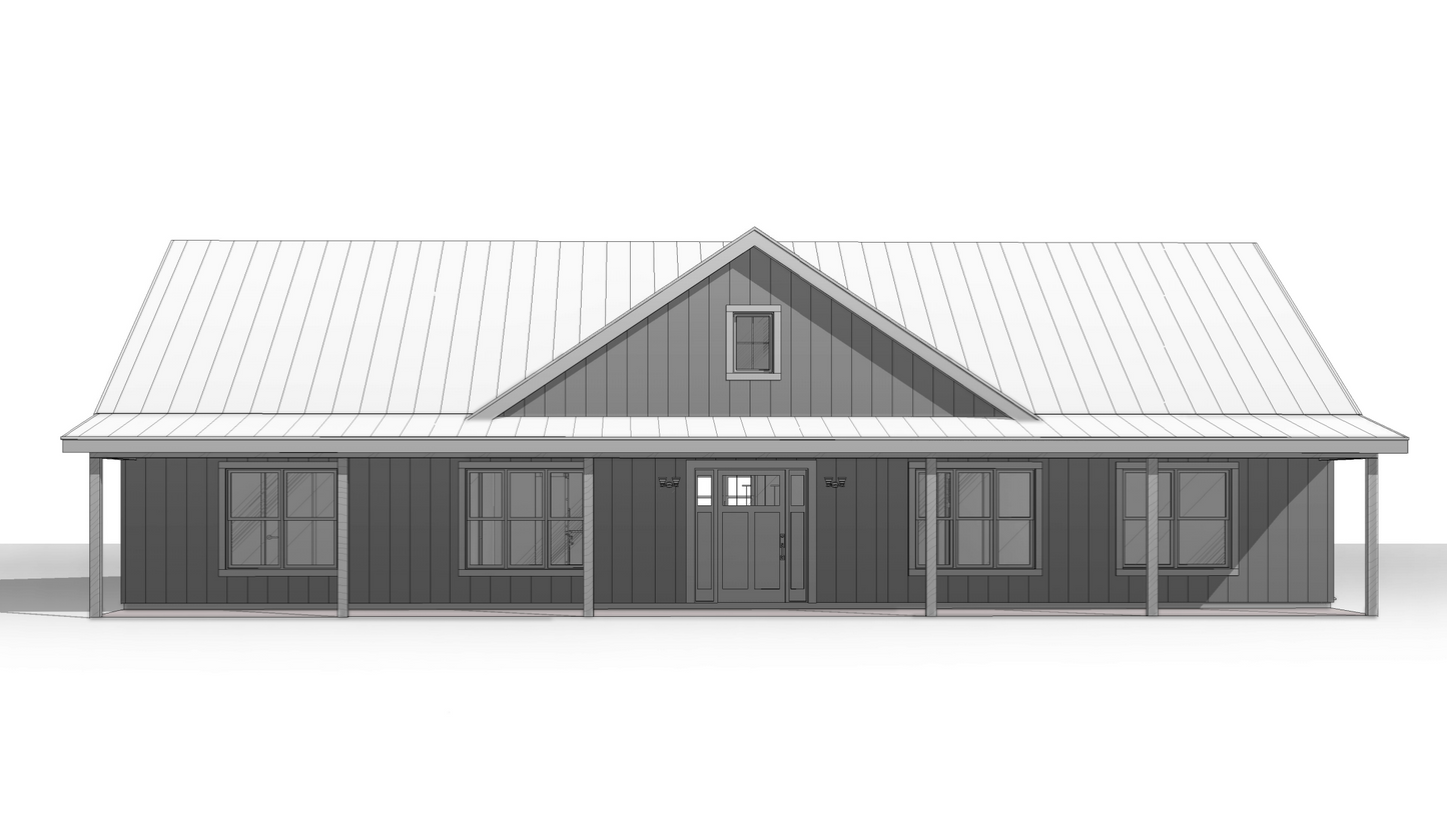 BCO-40191-B Brita Barndominium House Plan