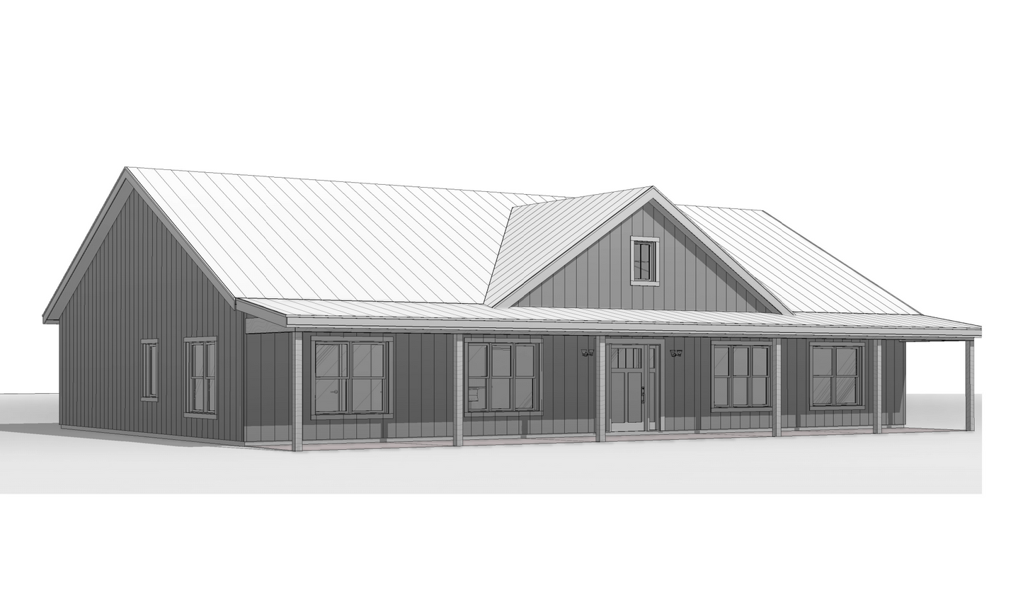 BCO-40191-B Brita Barndominium House Plan