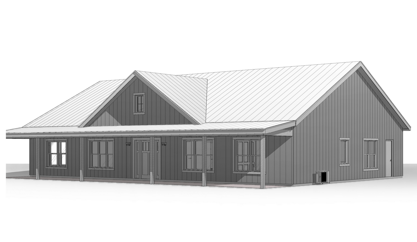 BCO-40191-B Brita Barndominium House Plan