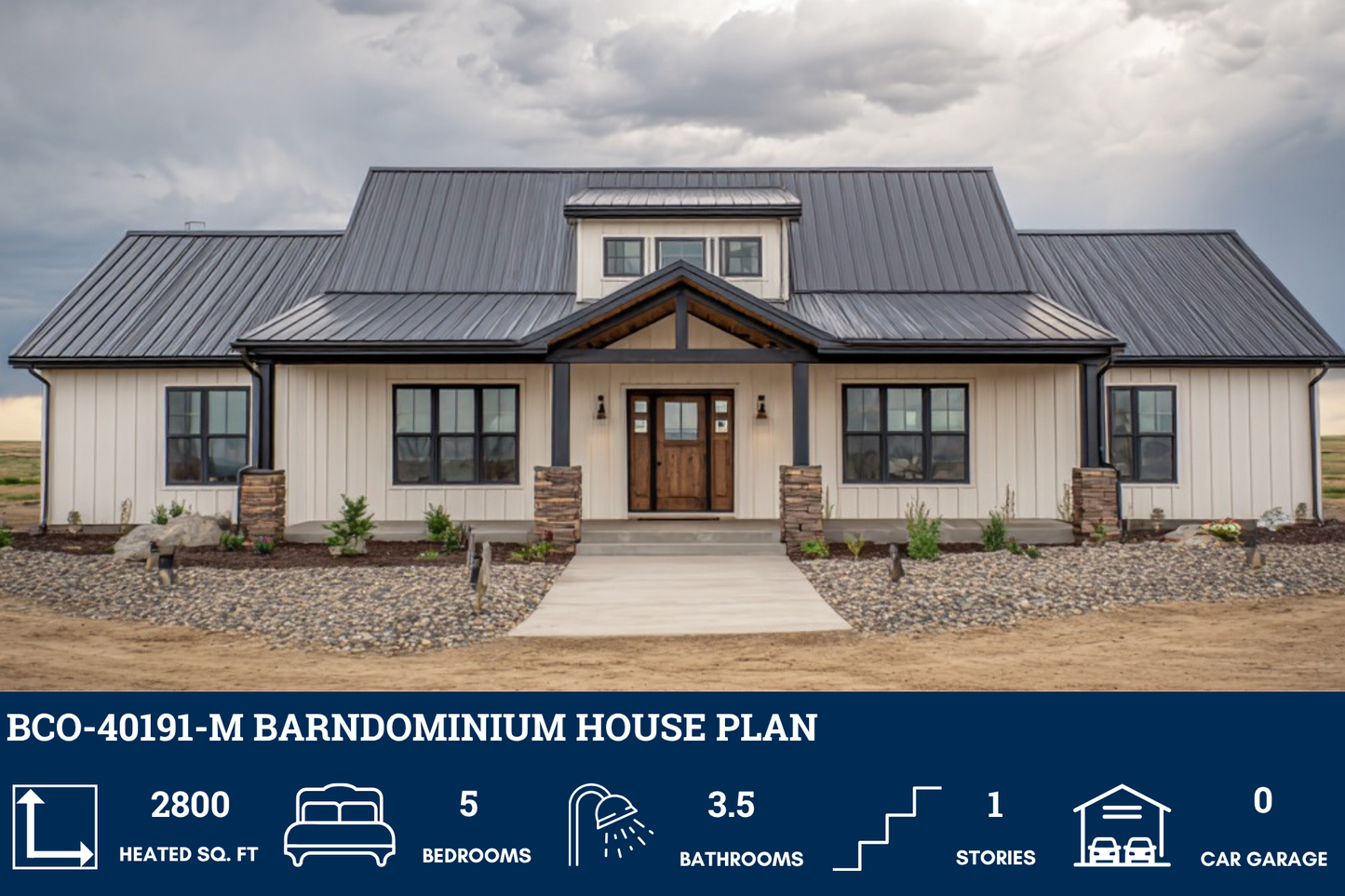 BCO-40191-M Barndominium House Plan