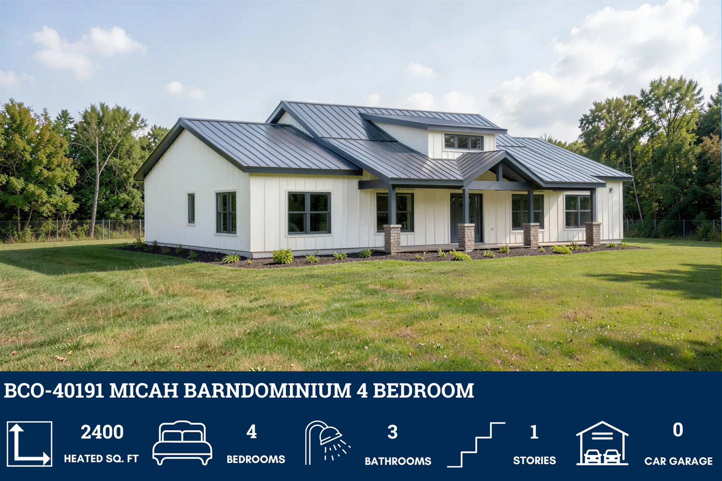 BCO-40191 Barndominium House Plan