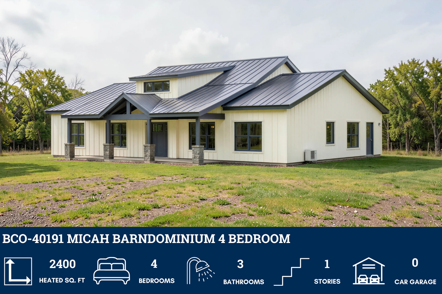 BCO-40191 Barndominium House Plan
