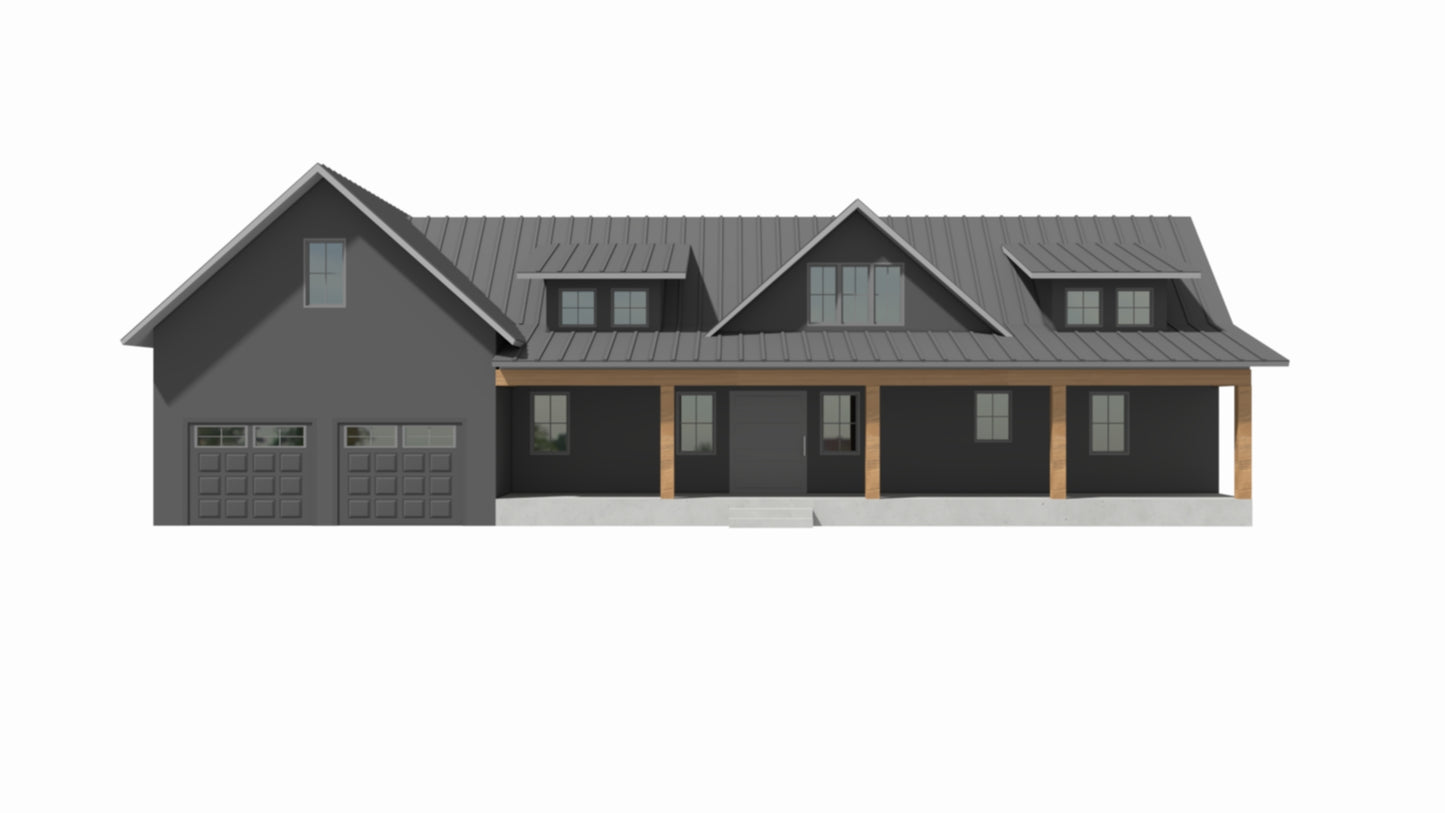 BCO-40193-K Kriss Barndominium House Plan