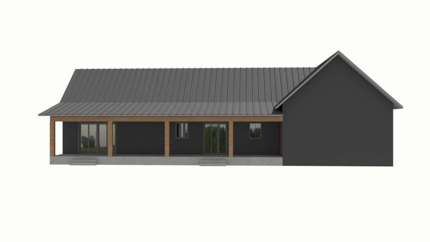 BCO-40193-K Kriss Barndominium House Plan