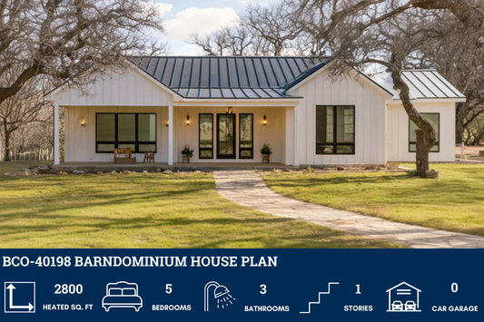 BCO-40198 Barndominium House Plan
