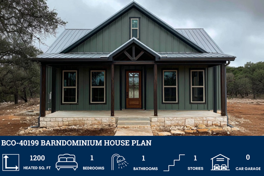 BCO-40199 Barndominium House Plan