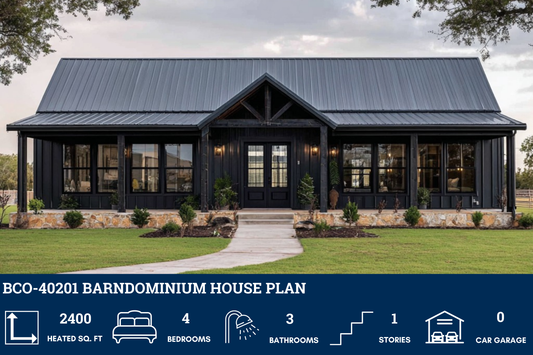 BCO-40201 Barndominium House Plan