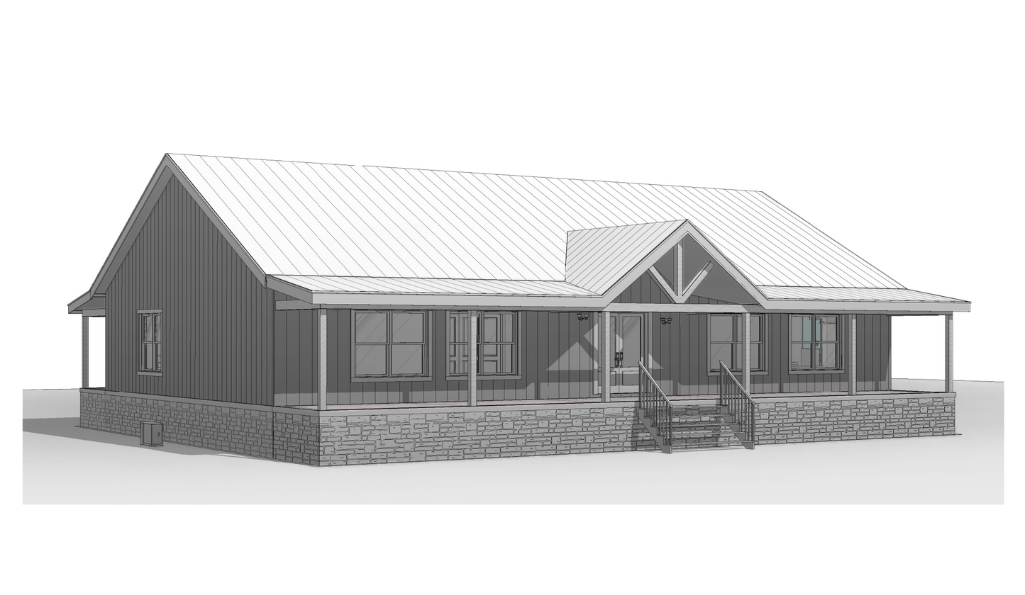 BCO-40201 Rosie Barndominium House Plan