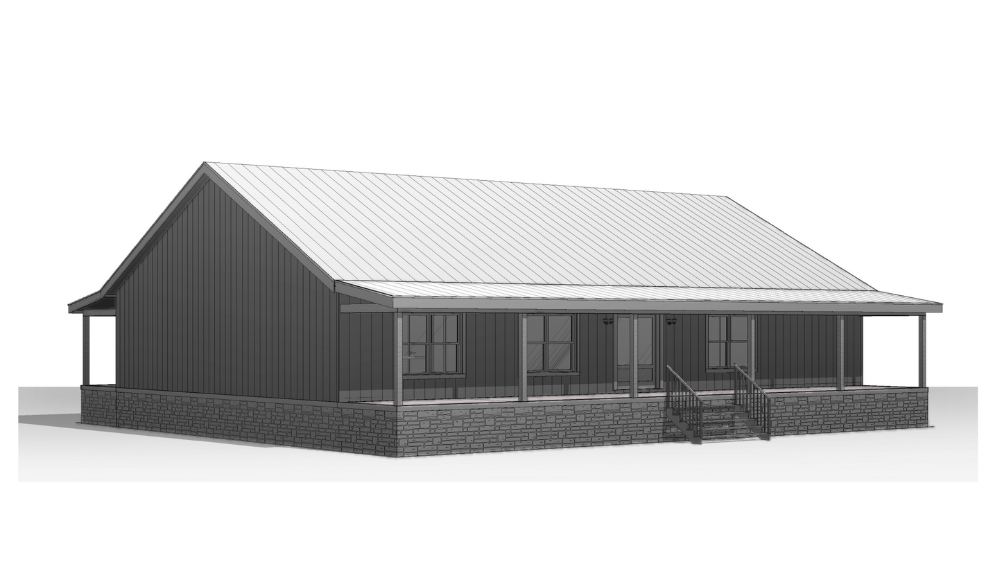 BCO-40201 Rosie Barndominium House Plan