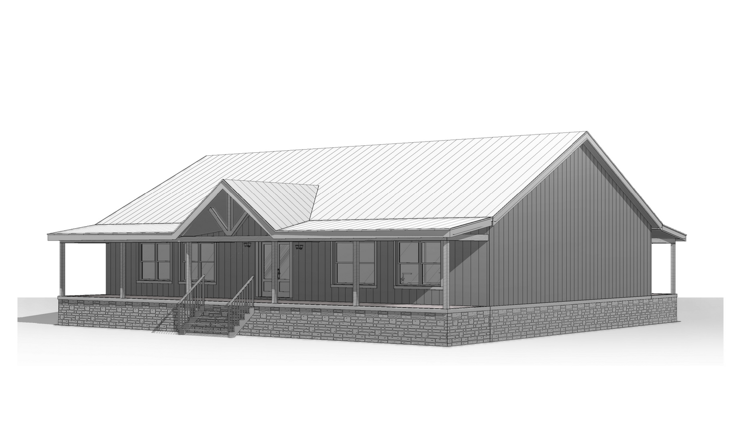 BCO-40201 Rosie Barndominium House Plan