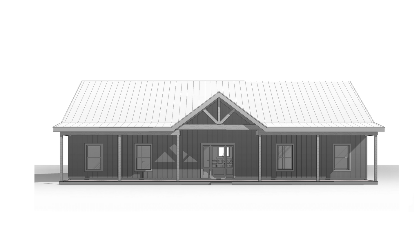 BCO-40204 Samuel Barndominium House Plan