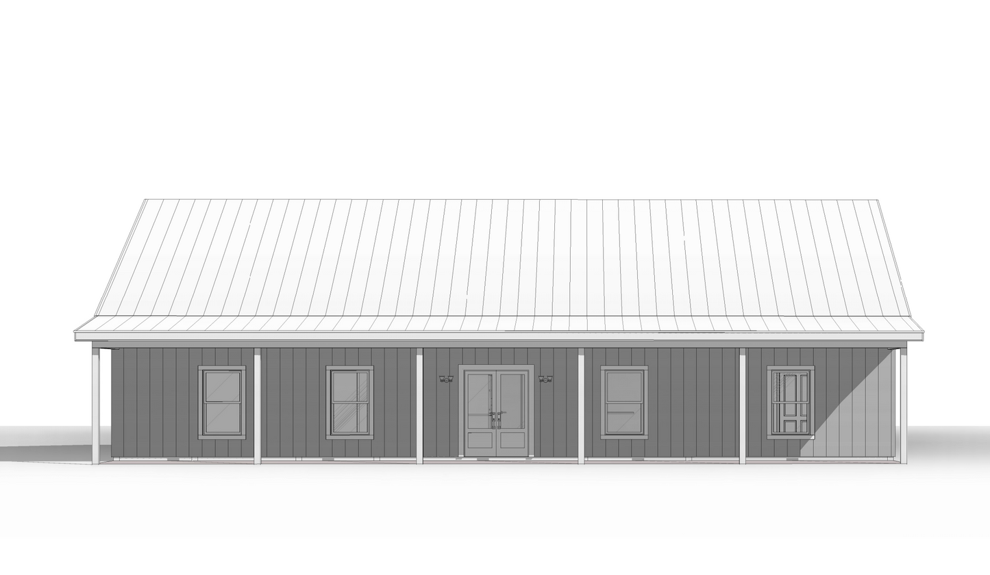 BCO-40205 Barry Barndominium House Plan